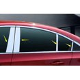 thumbnail image 3 of Fits for Chevrolet for Cruze 2010 - 2015 Chrome Steel Window Molding 8 pcs -, 3 of 4