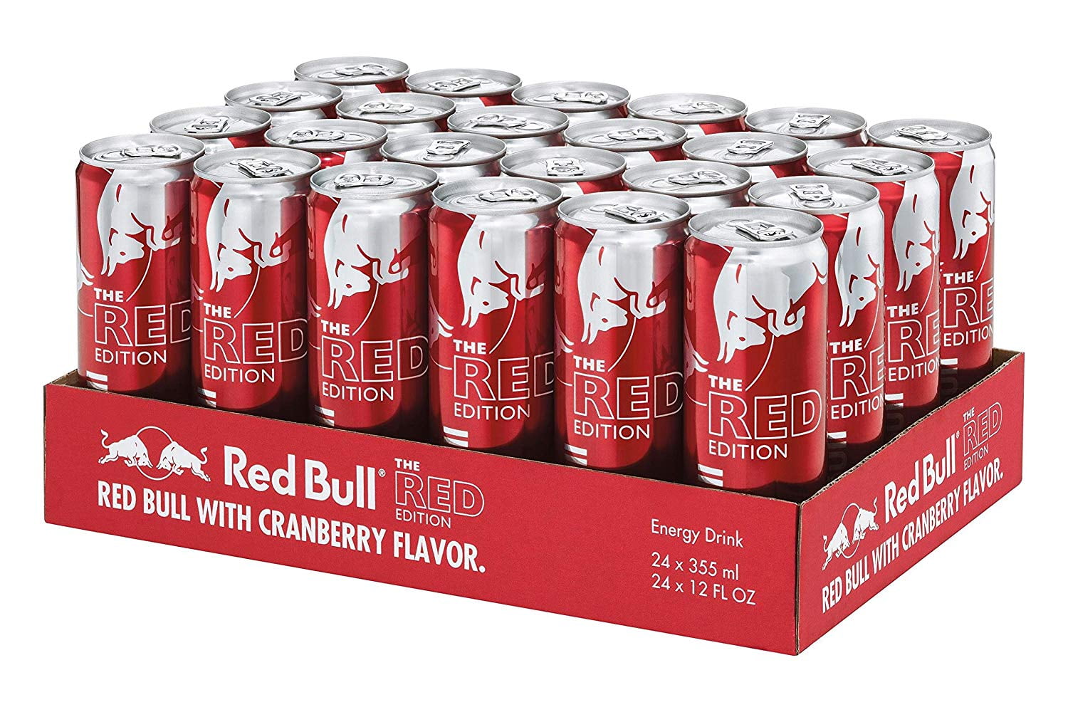24 Cans) Red Bull Energy Drink, Cranberry, Red Edition, 12 fl oz -  Walmart.com