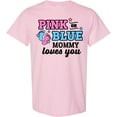 thumbnail image 3 of Inktastic Pink or Blue Mommy Loves You T-Shirt, 3 of 5
