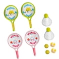 thumbnail image 1 of Juego de raquetas de bádminton para niños de 4 piezas, juguete deportivo con volantes, juego deportivo, raqueta de bádminton portátil para playa exter, 1 of 9