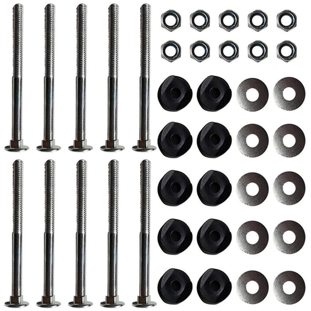 Pièces de Trampoline 3/10 Pcs Vis en Acier Galvanisé Accessoires de Trampoline 3/10 Pcs Kit de Fixation de Lit de Saut Vis en Acier Galvanisé Ensemble Inhabituel