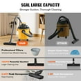 thumbnail image 2 of KFFKFF Wet/Dry Shop Vacuum 5 Gallon 6-HP with Accessories 2-in-1 Crevice Nozzle, 2 of 9
