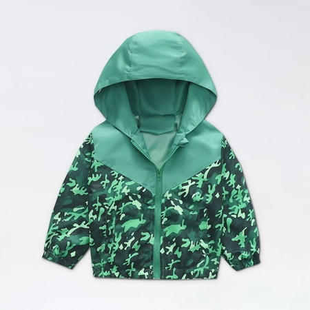 

Womail Baby Clothes Clearance! Kids Toddler Girl Boy Cute Camouflage Pattern Windbreaker Hooded Zip Windproof Jacket Coat Fall Winter Warm Outerwear