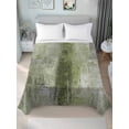thumbnail image 4 of Sage Green Flat Sheets Only Twin XL Size, Soft Breathable Bed Top Sheets for Mattress, Retro Oil Painting Modern Abstract Art Aesthetics Bedding Flat Sheets for Home Hotel Bedroom Bed Protection, 4 of 9