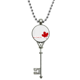 thumbnail image 1 of Feliz dia de Canada grano vertical la hoja de arce Colgante Collar Vintage Llavero Plata Joyas Unbranded  M, 1 of 3