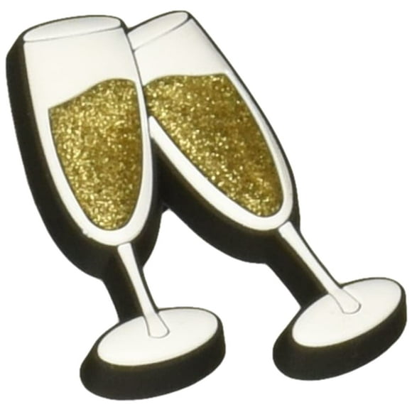 Crocs Jibbitz Food Shoe Charm, Champagne, Small