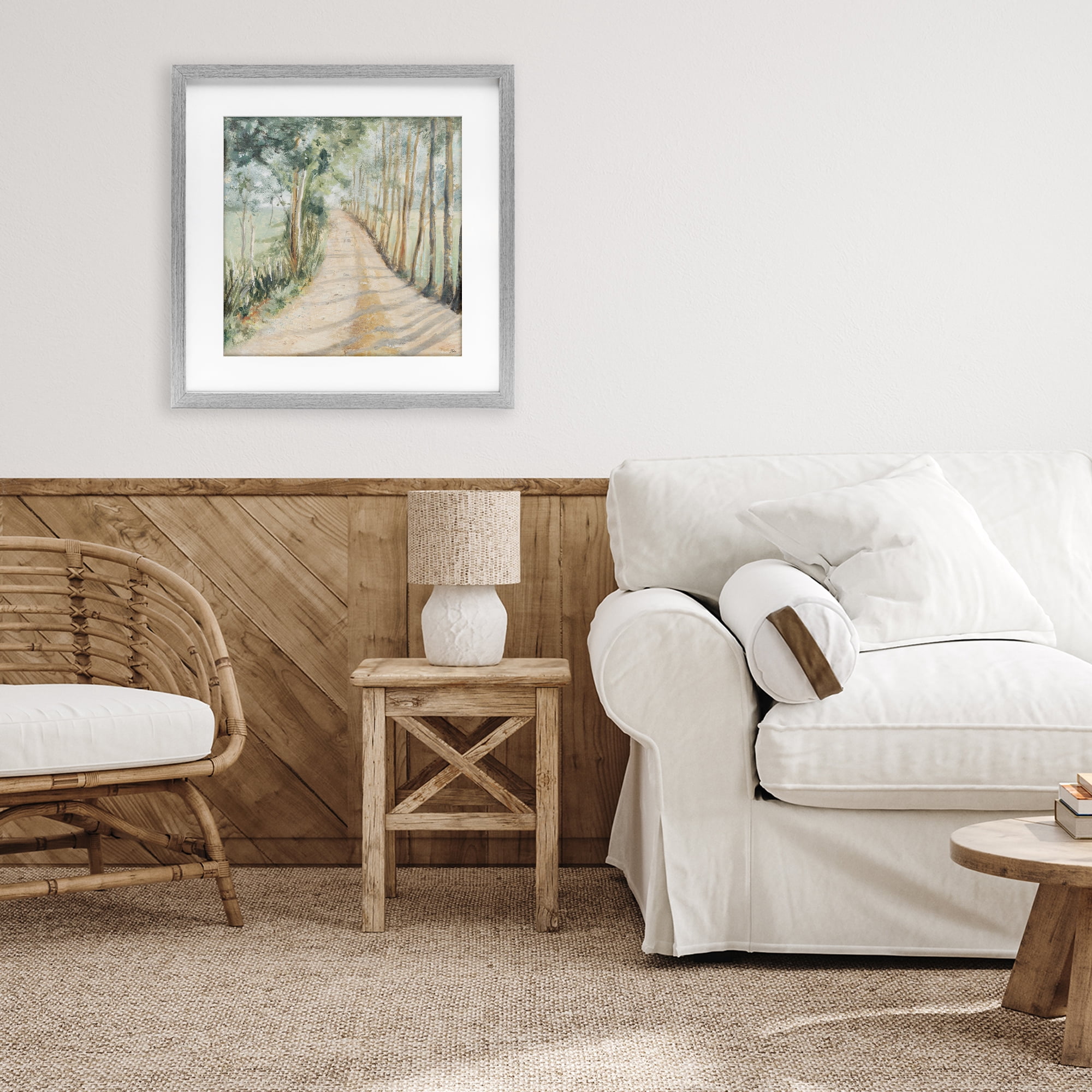 Stupell Industries Camino A Casa Pathway Gray Framed Print Under Glass, design by Patricia Pinto