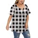 thumbnail image 3 of Fiudx Camisas de Mujer Blusa Informal de Manga Corta con Estampado de Talla Grande para Mujer a La Moda, 3 of 4
