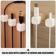 thumbnail image 4 of Tignapoo Magnetic Cable Organizer Set - Durable ABS Material, Adhesive Design for Home, Office, Car - 12pcs White Cable Clips for Neat Wire Management, 4 of 7