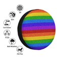 thumbnail image 4 of Susaid Colorful Glitter Rainbow Print Tire Covers,Waterproof Anti-UV Snow Sun Rain Tire Covers for RV,Truck, SUV, Trailer, Camper-17 inch, 4 of 6