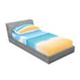 thumbnail image 2 of Ambesonne Beach Fitted Sheet & Pillow Sham Set, Relaxing Sunny Seaside, Twin, Sand Brown Sky Blue, 2 of 2