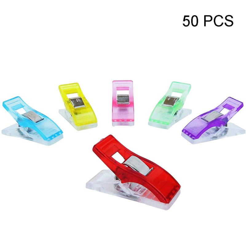 50Pcs/set DIY Sewing Garment Clips Knitting Fabric Clothing Clip, Random Color
