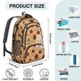 thumbnail image 5 of Sunflower Backpack for School,Cute School Bag,Schoolbag with Adjustable Shoulder Straps & Padded Back,16.9 Inch, 5 of 5