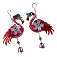 thumbnail image 3 of 2pcs Flamingo Wind Chimes Decoración De Navidad Colgantes., 3 of 12