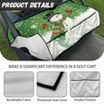 thumbnail image 5 of Yuyamidu Snowman Golf Cart Seat Covers with 4 Pockets, Snowflake Golf Cart Towel Seat Covers Green Travel Sportas Golf Cart Seat Cover, Christmas Club Car Accessories Decor, 5 of 7