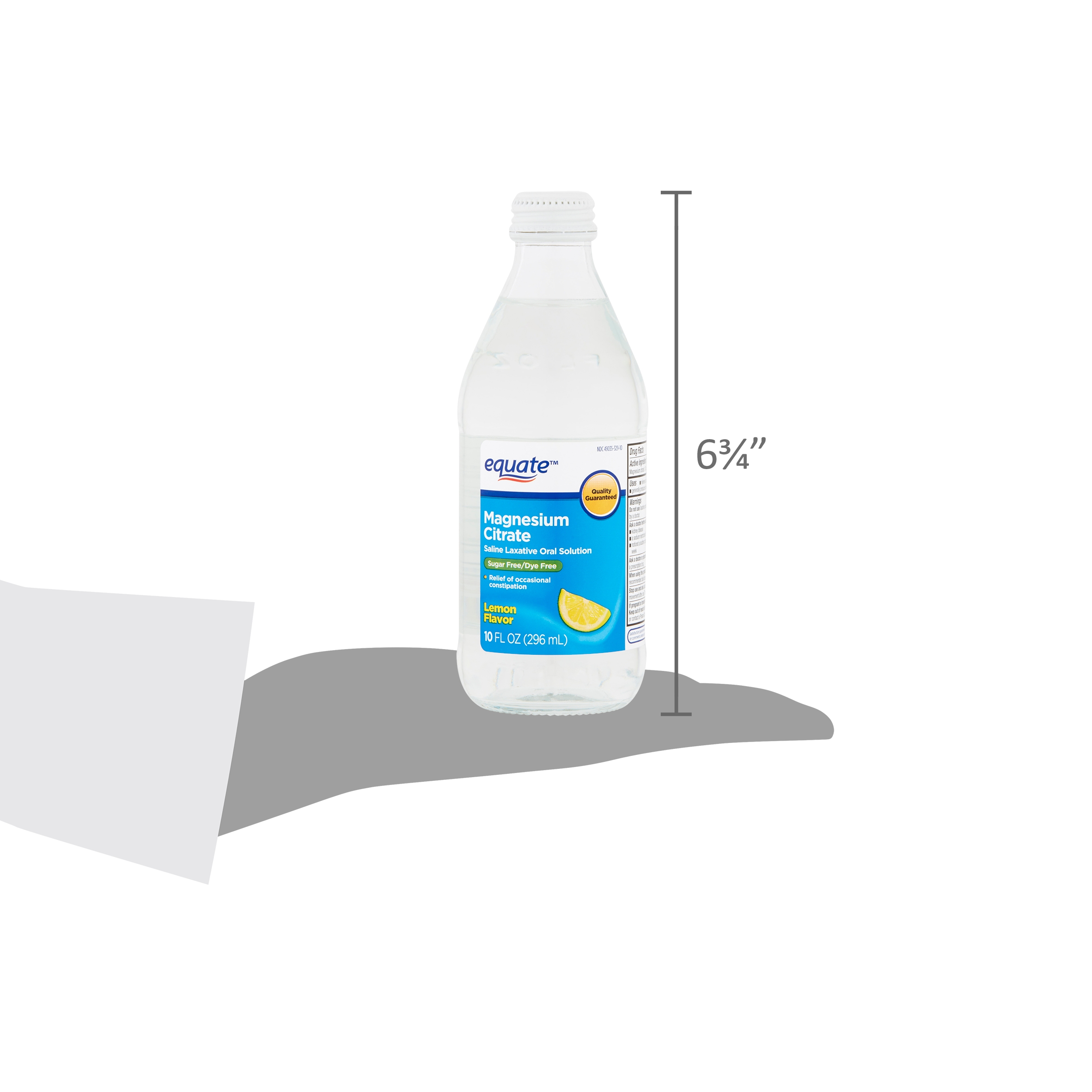 Equate Lemon Flavor Magnesium Citrate Saline Laxative Oral Solution, 10 Fl. Oz.
