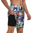 thumbnail image 2 of Daiia Starfish And Turtle Mens Swim Trunks Swim Shorts Quick Dry Swim Shorts with Mesh Lining Pockets-Small, 2 of 9