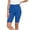 Blue, variant on Bermuda Shorts for Women High Waist Pull On Stretch Jeggings Knee Length Side Slit Short,Blue Women's S-XXL