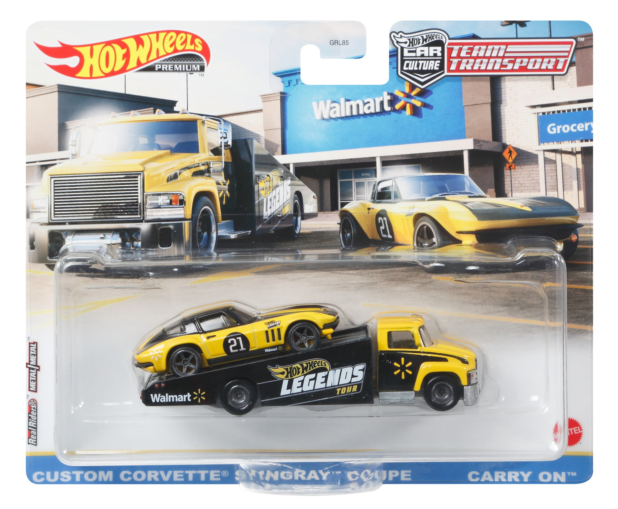 Details about   Hot Wheels Mint Loose Team Transport Corvette Fleet Flyer with Real Riders 