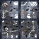 thumbnail image 3 of ER 6 Creative Funn Halloween Horror Skeleton Pegatinas electrostáticas brillar Electrónica, 3 of 5