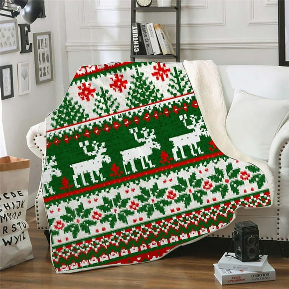 Sentmoon Deals of the Day Clearance Prime Winter Christmas Pattern Wear Cap Home Blanket Children's Blanket Hooded Shawl Todays Deals Clearance Sales