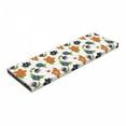 thumbnail image 1 of Floral Bench Pad, Romantic Pattern with Cartoon Abstract Flowers Leaves on Pastel Twig Branches, HR Foam Cushion with Decorative Fabric Cover, 45" x 15" x 2", Multicolor, by Ambesonne, 1 of 3