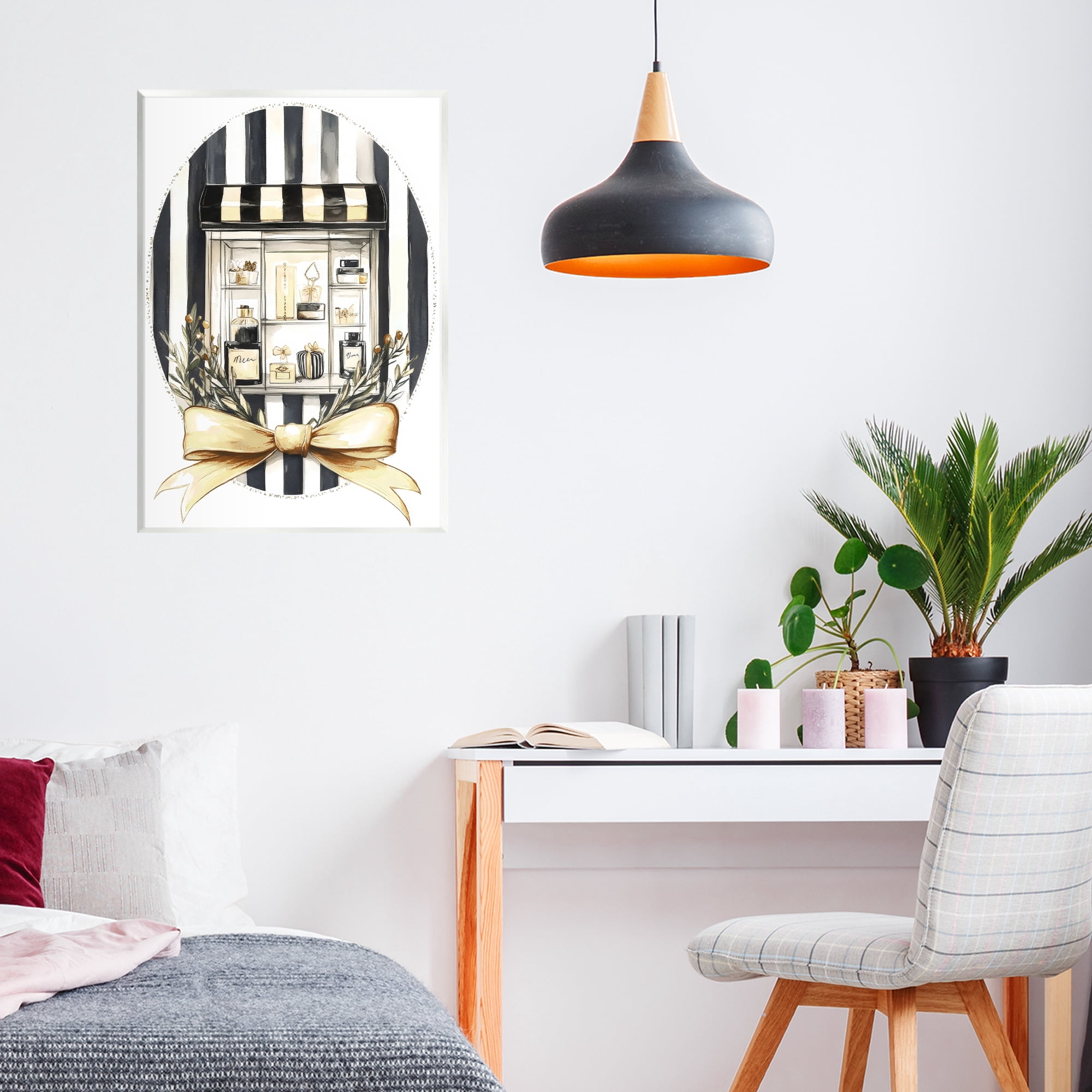 Stupell Industries Maison Perfume Window Display Wall Plaque Art, design by Petal Prints Design