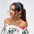 thumbnail image 2 of Unique Bargains 1 Pc Headband Fashion Narrow Hair Accessories Dark Blue, 2 of 5