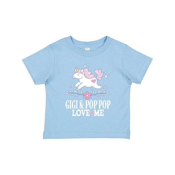 Inktastic Gigi and Pop Pop Unicorn Girls Toddler T-Shirt