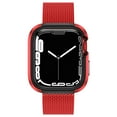 thumbnail image 3 of Allytech Aluminum Case for Apple Watch Series 7 45mm, Shockrpoof Metal TPU Shell All-Roung Edge Protective Case Cover Frame for Apple Watch 7 45mm [No Screen Protector Band] - Red, 3 of 4