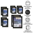 thumbnail image 3 of Klikel Picture Frame Set- 4x6 5x7 8x10 Picture Frame Collage - 10 Piece Wood Photo Frame Set &ndash; Black Picture Frame - Gallery Wall Frame Set -Includes 4 of 4x6 4 of 5x7 and 2 of 8x10 Picture, 3 of 5