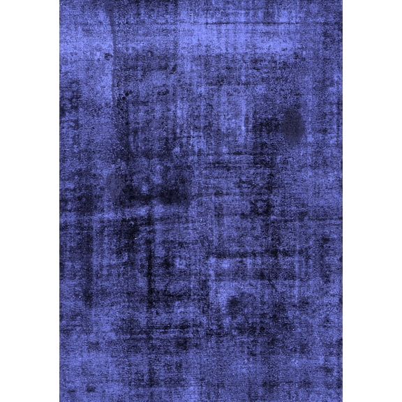 Ahgly Company Indoor Rectangle Persian Blue Bohemian Area Rugs, 5' x 7'
