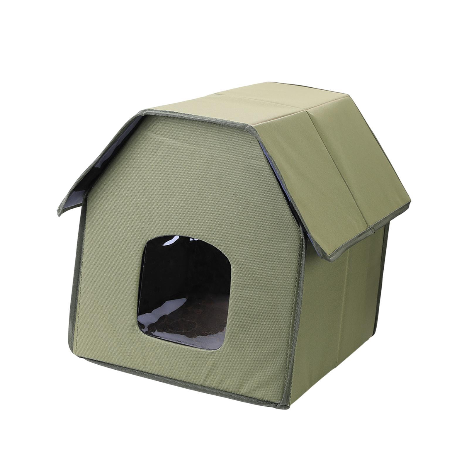 Bvdfgk Cat House for Outdoor Cats Pet Supplies Kitten Bed Dog House Warm Stray Top