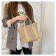 thumbnail image 5 of Bolso tejido de paja de un solo hombro, bolso tejido de gran capacidad, bolso de verano, estilo fresco para mujer, 5 of 6