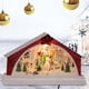 thumbnail image 4 of Advancent Resin Christmas Scene Snow House LED Desktop Set Decoration Village Kits de decoración para fiestas Muñeco de nieve, 4 of 6