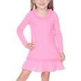 thumbnail image 2 of Kavio! Little Girl 3-6X Sunflower Long Sleeve Dress Red 3, 2 of 3