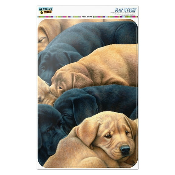 Labrador Retriever Puppies Sleeping Litter Home Business Office Sign