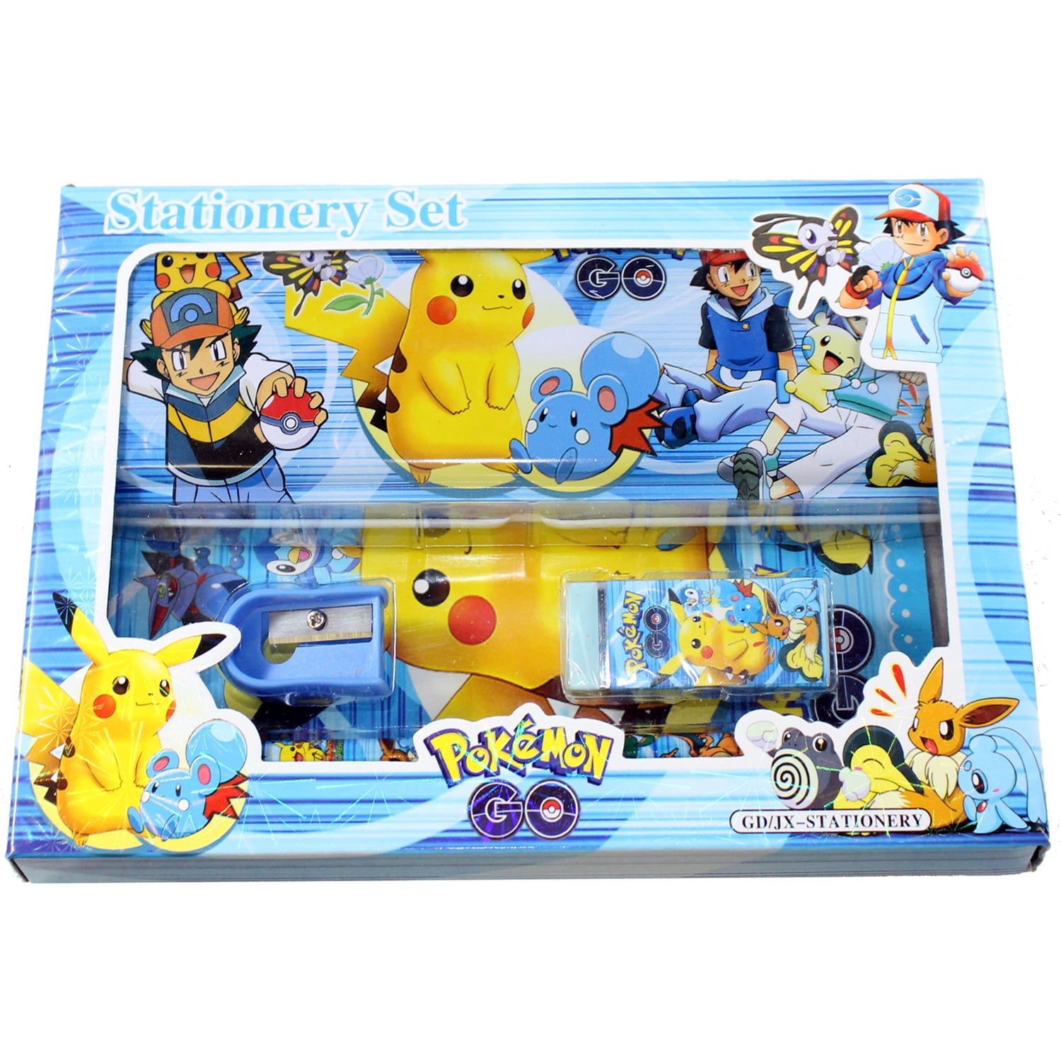 Pokemon Stationery Stationery Supplies Writing 2 Pencils with Eraser Toppers School Supplies Pokemon Pencil Set