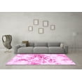 thumbnail image 3 of Ahgly Company Indoor Round Abstract Pink Modern Area Rugs, 5' Round, 3 of 4