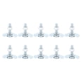 thumbnail image 2 of 10 Pcs Écrou à Double Crantail Fileté pour Rail, Points de Fixation Robustes, Acier au Carbone Galvanisé, Charge de Travail de 2200lbs pour Camionnette, 2 of 7