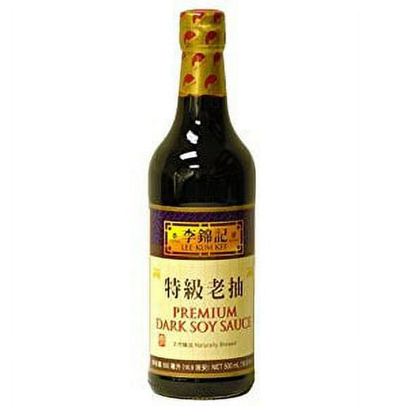 NineChef Bundle - Lee Kum Kee Premium Dark Soy Sauce - 16.9 fl. oz (4 Bottle)   1 NineChef Brand ChopStick