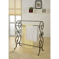 thumbnail image 2 of Pilaster Designs - Antique Style Towel Rack Stand - Pewter Finish, 2 of 2
