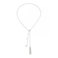 thumbnail image 4 of NICKSUN Minimalist Long Layered Necklace for Women, Luxury Stackable Beaded Lariat Chain with Heart & Imitation Pearl Pendants, 4 of 5