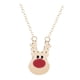 thumbnail image 5 of Collar colgante Yinane ciervo roja oro para mujeres niñas, 5 of 5