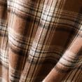 thumbnail image 5 of Bwdbhd Men's Button Down Regular Fit Long Sleeve Plaid Flannel Casual Shirt Snow Coffee,2XL, 5 of 5