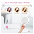 thumbnail image 3 of LED Makeup Mirror With Light Lamp With Storage Desktop Rotating Cosmetic Mirror Light Adjustable Dimming USB Vanity Mirror ,Widely Use, 3 of 7