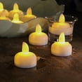 thumbnail image 2 of Juego de velas de luz Led con forma de vela pequeña sin llama, velas candelitas con pilas blancas cálidas para fiesta en casa de vacaciones, 2 of 5