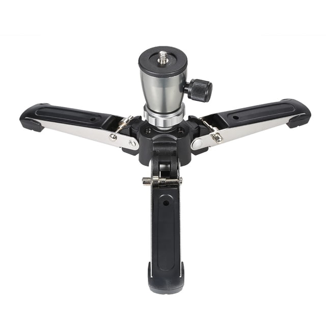 Soporte de monopie Portátil 1/4" tornillo de 3 patas 3 pies trípode Monopod Unipod Base Stand soporte para cámara réflex digital Maboto Soporte de monopie