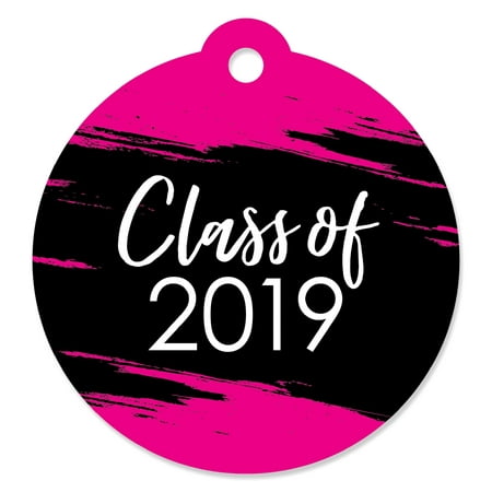 Pink Grad - Best is Yet to Come -  Pink 2019 Graduation Party Favor Gift Tags (Set of