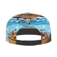 thumbnail image 4 of Fotbe Animals on Noah's Ark Floating Flat Bill Visor Cap Classic Snapback Hat Polyester Foam Trucker Hat Trucker Cap Adjustable Baseball Cap, 4 of 9